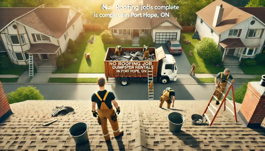 No Roofing Job is Complete Without Dumpster Rentals in Port Hope, ON