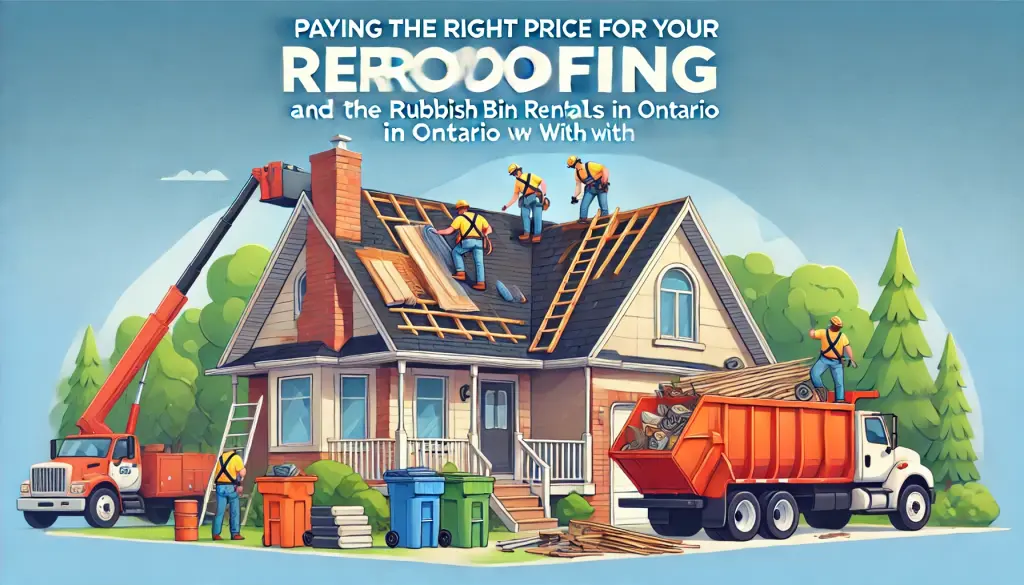 Paying the Right Price for Your Reroofing and the Rubbish Bin Rentals in Ontario That Come with it